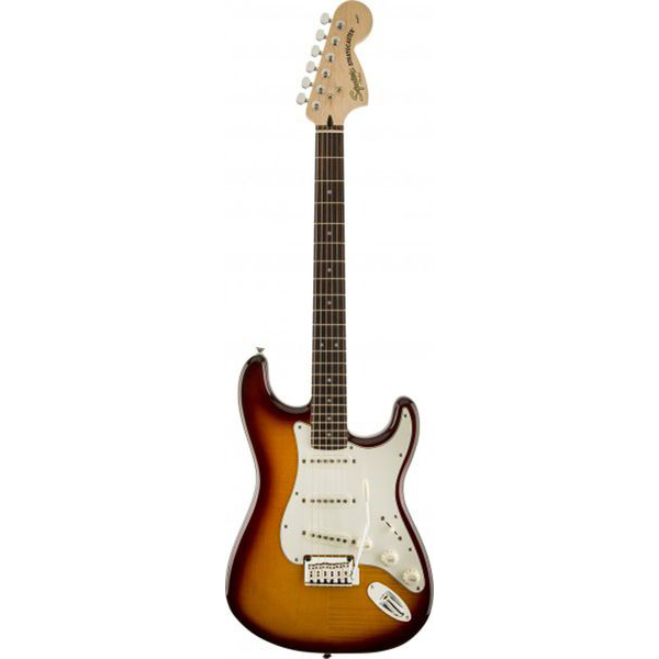 Электрогитара FENDER Squier Standard Stratocaster FMT RW Amber Sunburst купить в интернет магазине