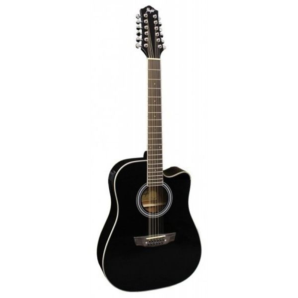 Электроакустическая гитара FLIGHT D-200/12 BK CEQ купить в интернет магазине