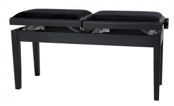 Купить Двойная банкетка для фортепиано GEWA Piano bench Deluxe Double Black Matt в интернет магазине