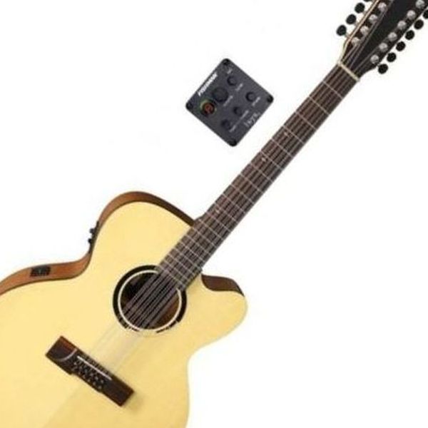 Электроакустическая 12-струнная гитара VGS B-40-12 CE Bayou Natural Satin купить в интернет магазине