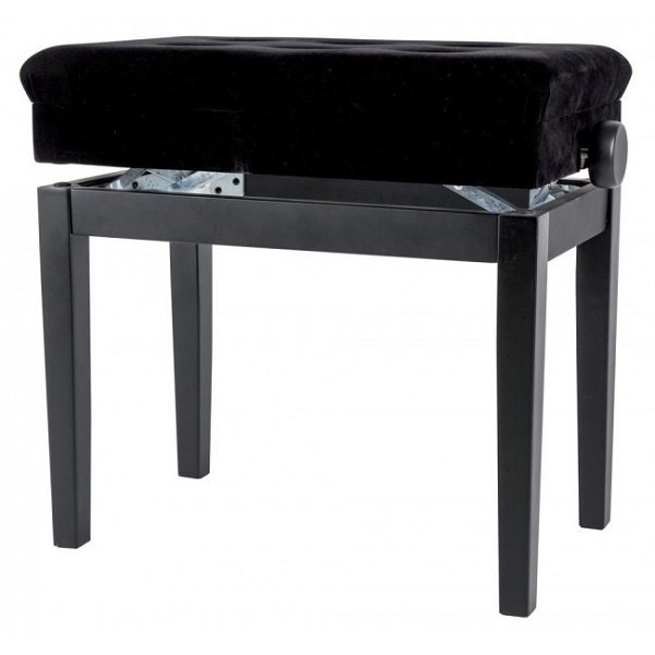 Купить Банкетка для фортепиано GEWA Piano bench Deluxe Compartment Black Matt в интернет магазине