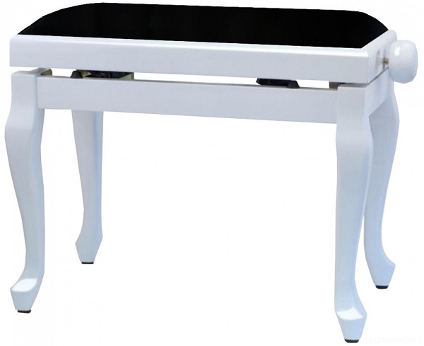 Купить Банкетка для фортепиано GEWA Piano Bench Deluxe Classic White Highgloss в интернет магазине