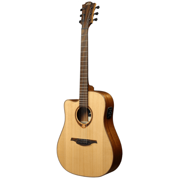 Электроакустическая гитара LAG T-118D CE дредноут с вырезом купить в интернет магазине