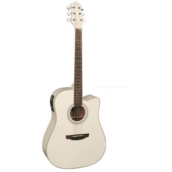Электроакустическая гитара FLIGHT AD-200 CEQ WH купить в интернет магазине