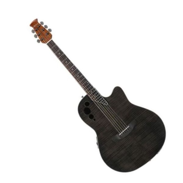 Электроакустическая гитара APPLAUSE AE44IIP-TBKF Elite Mid Cutaway Trans Black Flame купить в интернет магазине
