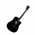 Электроакустическая гитара LAG T100DCE-BLK купить в интернет магазине
