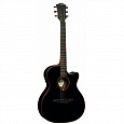 Электроакустическая гитара LAG GLA T100ACE-BLK купить в интернет магазине