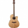 Электроакустическая гитара OVATION CS24P-4Q Celebrity Standard Plus Mid Cutaway Natural Quilt Maple купить в интернет магазине