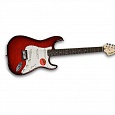 Электрогитара FENDER Squier Standard Stratocaster FMT RW Crimson RED Transparent купить в интернет магазине